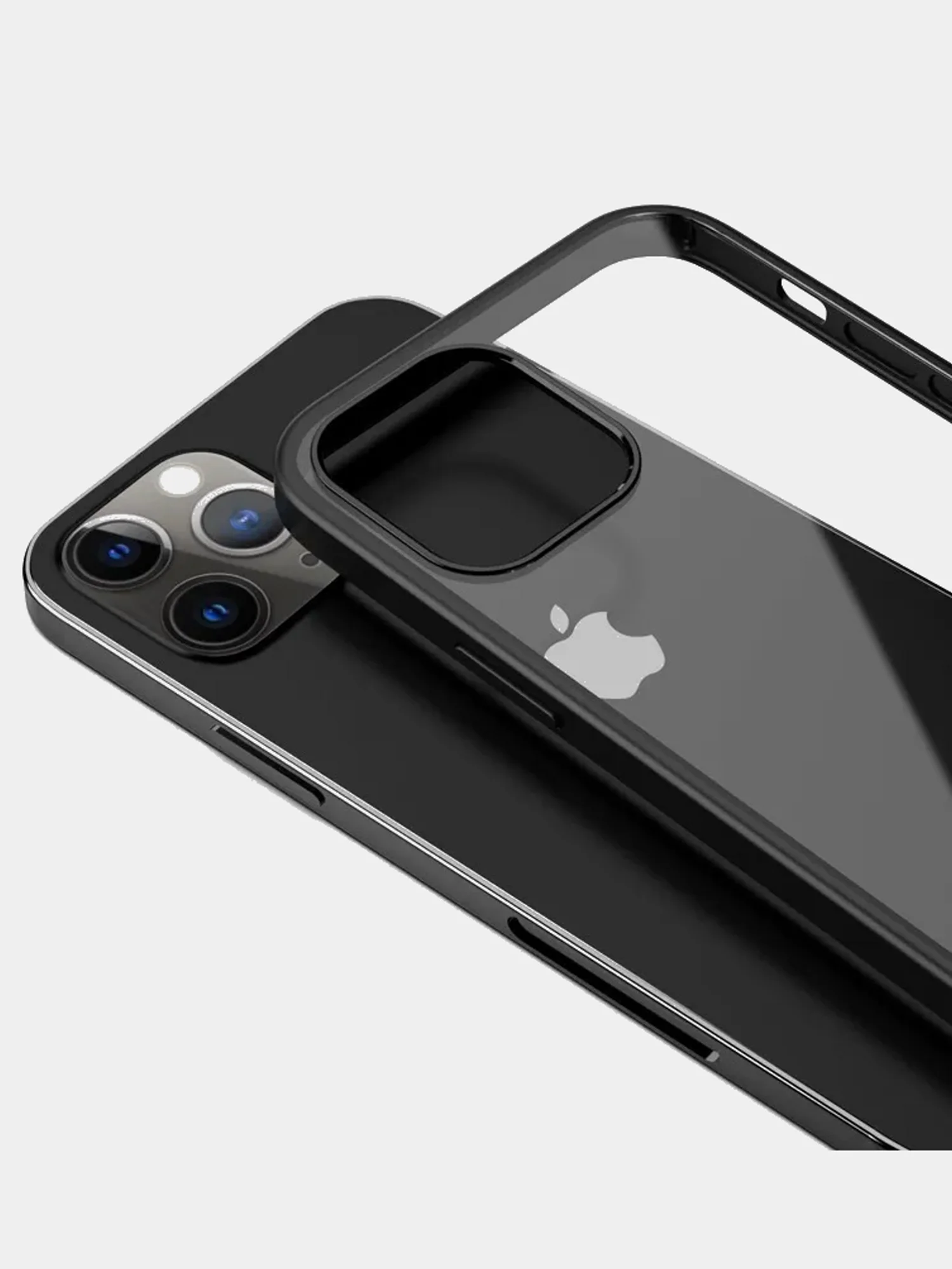 Прозрачный чехол для Apple IPhone 12/12 Pro/12 Про Max с силиконовым кантом Crystal Case