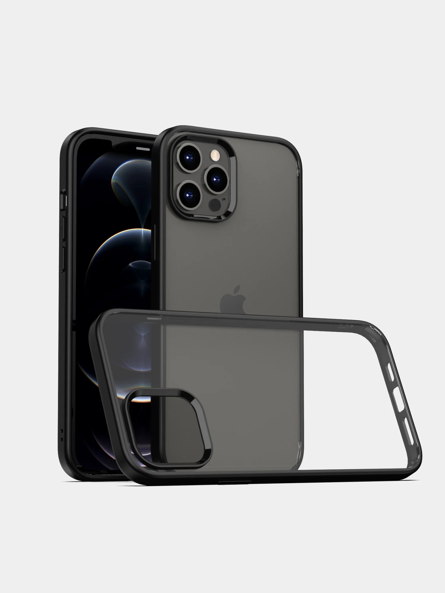 Прозрачный чехол для Apple IPhone 12/12 Pro/12 Про Max с силиконовым кантом Crystal Case