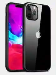 Черный прозрачный чехол для Apple IPhone 12/12 Pro/12 Про Max с силиконовым кантом Crystal Case