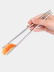 Палочки для еды, роллов, стальные, многоразовые