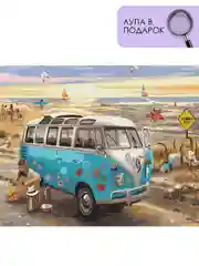 Картина по номерам на холсте с подрамником "Volkswagen T2", 40 х 50