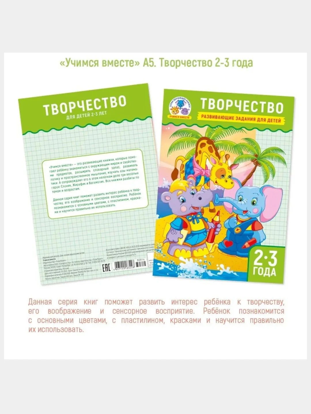 Набор развивающих раскрасок.4шт. Для детей 2-3 лет