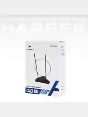Антенна комнатная DVB-T2 и DVB-T пассивная, Harper ADVB-2010, черный