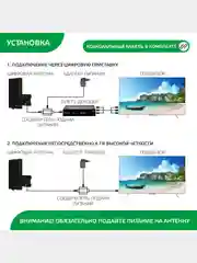 Антенна для цифрового тв уличная Harper ADVB-2430, активная, с усилителем DVB-T2