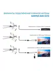 Активная внешняя антенна Harper ADVB-3272, серая