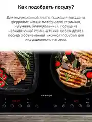 Черный индукционная плита HARPER HIC-201