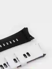Белый ремешок для часов Samsung Galaxy Watch 6 / 5 / 4, силиконовый, 20мм