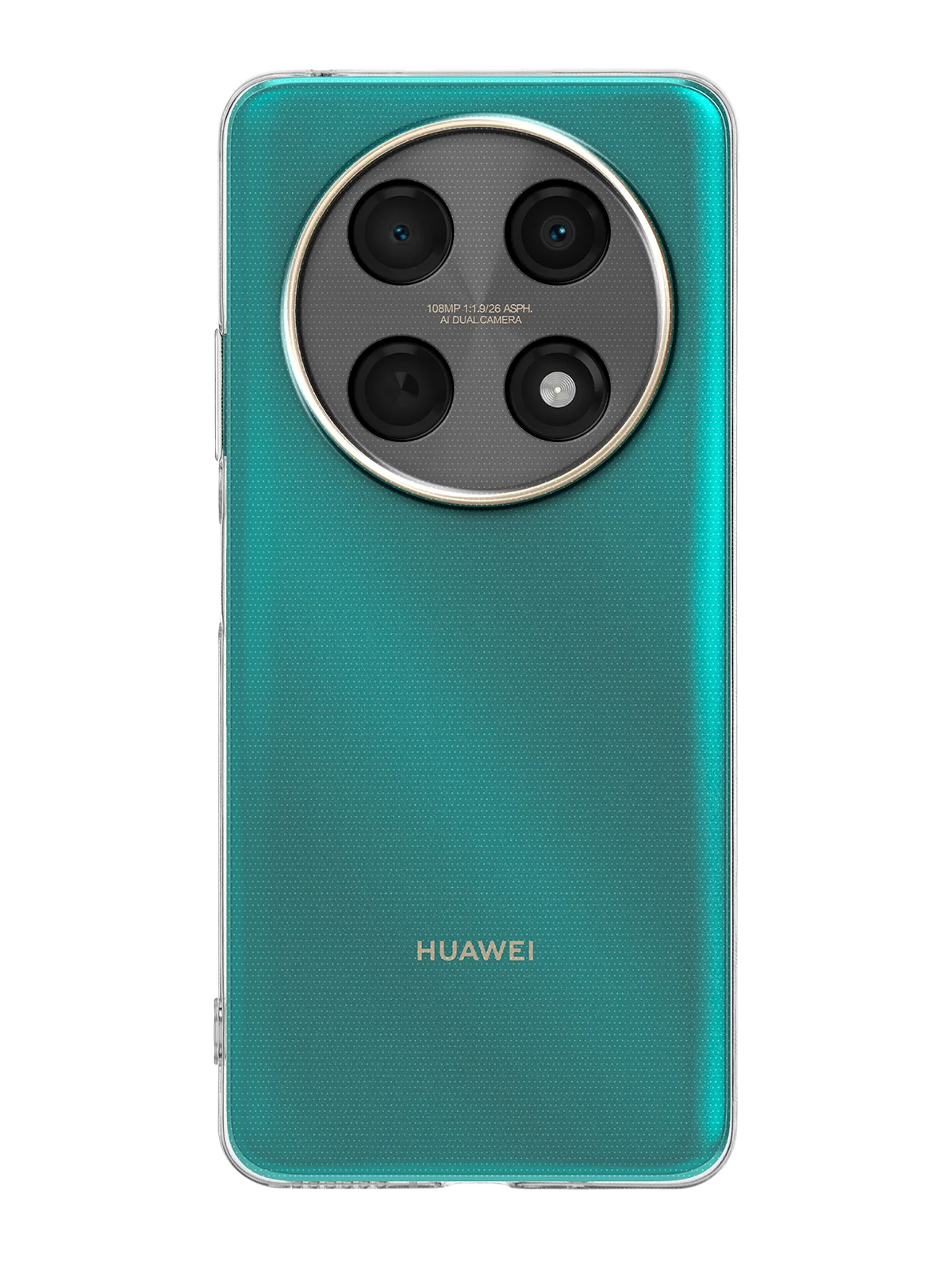 Прозрачный чехол для Huawei Nova 12i/ Enjoy 70 Pro 5G силиконовый BROSCORP матовый/ прозрачный тонкий