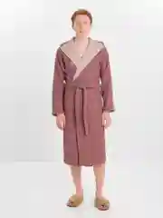 Коралловый меланж халат вафельный, унисекс