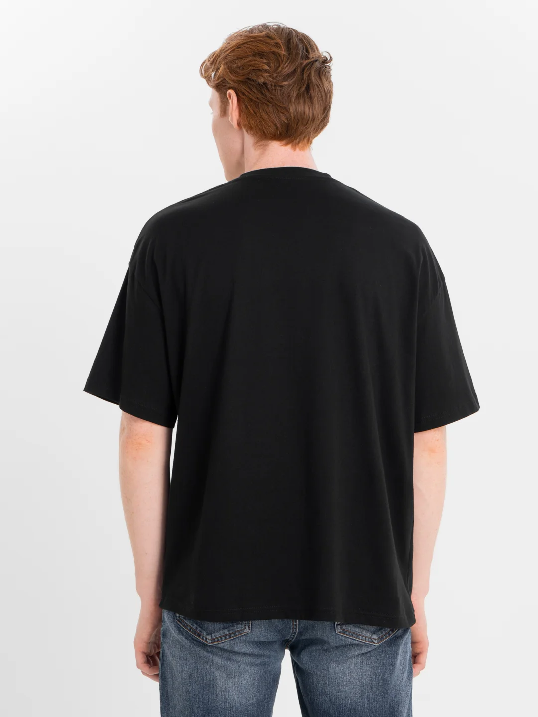 Черный футболка оверсайз "Здрасьте", унисекс, oversize, T-Shirt с принтом, хлопок