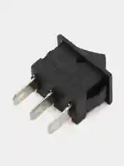 Клавишный переключатель ON-ON, 3 контакта, черный