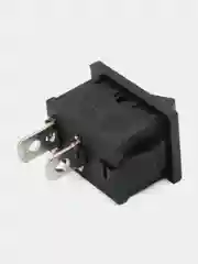 Клавишный переключатель ON-OFF, 2 контакта, черный