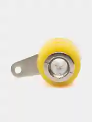 Гнездо Banana 4мм желтый, монтаж на панель