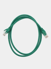 Патчкорд UTP кат.5E RJ-45 вилка <--> RJ-45 вилка, зеленый, 1 м.