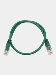 Патчкорд UTP кат.5E RJ-45 вилка <--> RJ-45 вилка, зеленый, 0.5 м.
