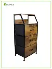 Комод для вещей для узких проходов Estares COMMOD WOOD-I 3F-3D-BROWN-440X290X920 ,3 ящика