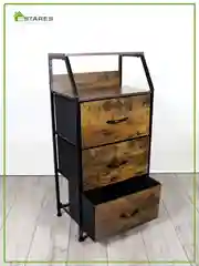 Комод для вещей для узких проходов Estares COMMOD WOOD-I 3F-3D-BROWN-440X290X920 ,3 ящика