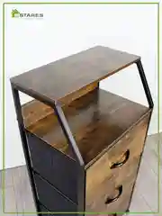 Комод для вещей для узких проходов Estares COMMOD WOOD-I 3F-3D-BROWN-440X290X920 ,3 ящика