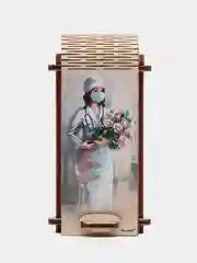 Usb накопитель, с принтом "ВрачW" в подарочном боксе из дерева