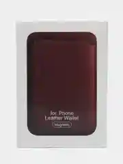 Оливковый картхолдер MagSafe Leather Wallet для iPhone