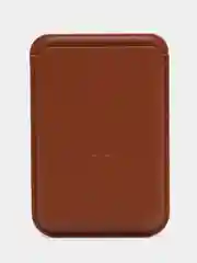Оранжевый картхолдер MagSafe Leather Wallet для iPhone
