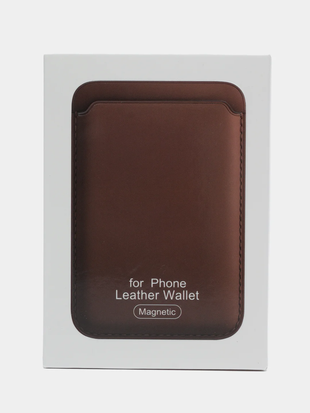 Оранжевый картхолдер MagSafe Leather Wallet для iPhone