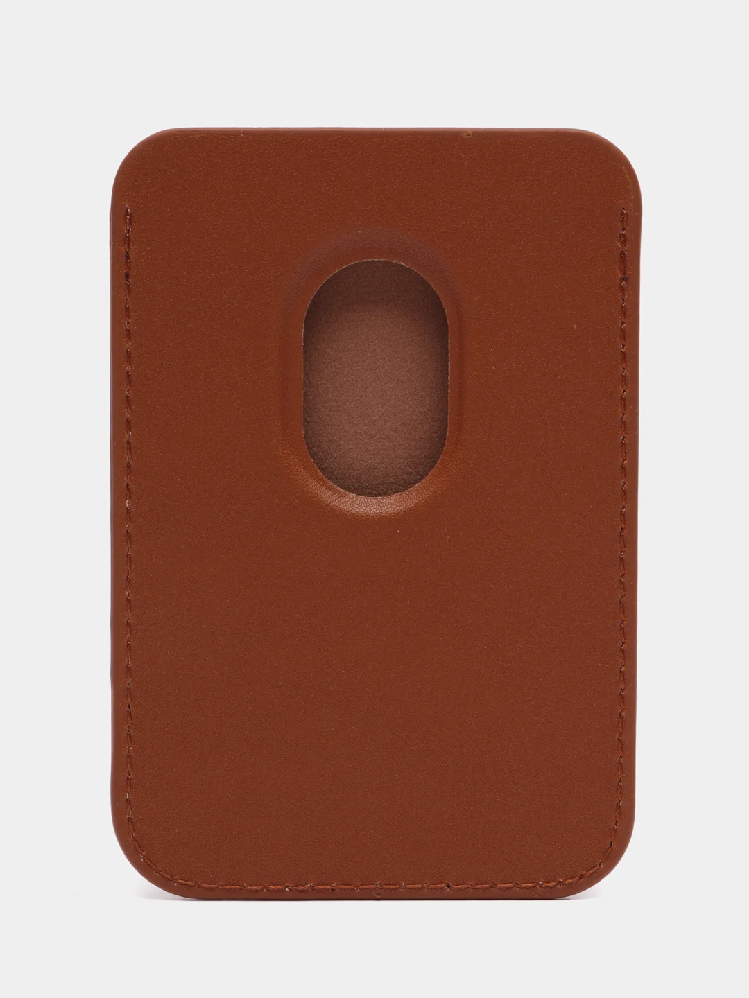Оранжевый картхолдер MagSafe Leather Wallet для iPhone