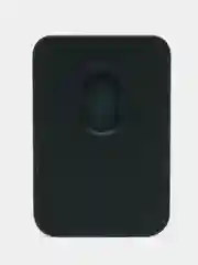 Тёмно-зелёный картхолдер MagSafe Leather Wallet для iPhone