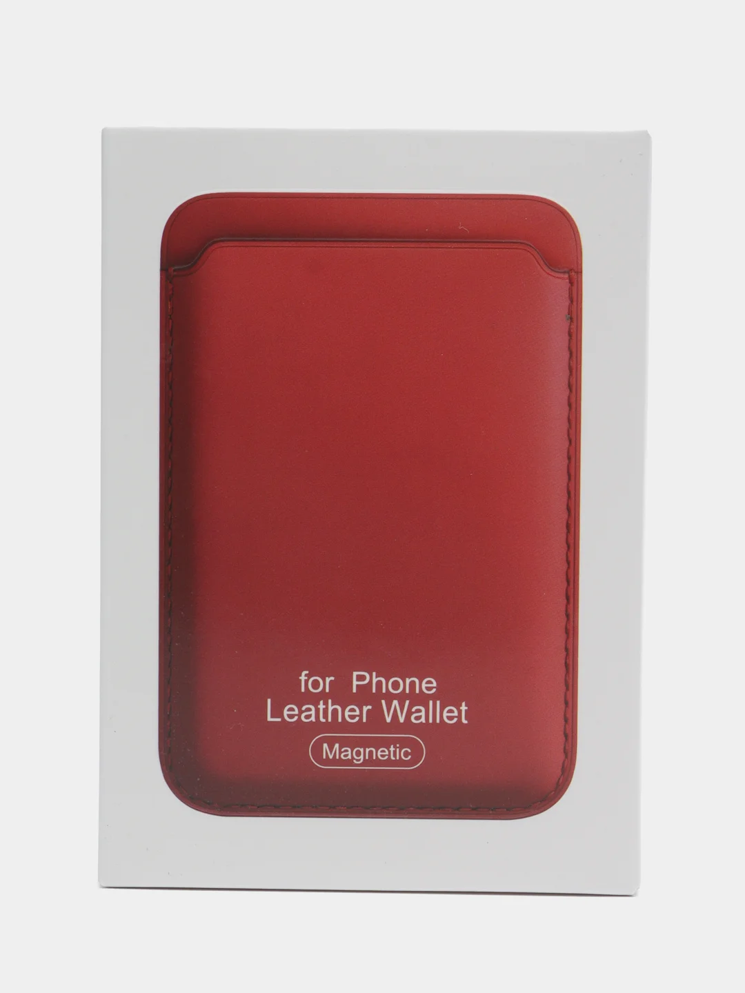 Фуксия картхолдер MagSafe Leather Wallet для iPhone