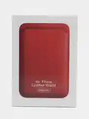 Фуксия картхолдер MagSafe Leather Wallet для iPhone