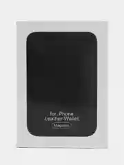 Черный картхолдер MagSafe Leather Wallet для iPhone
