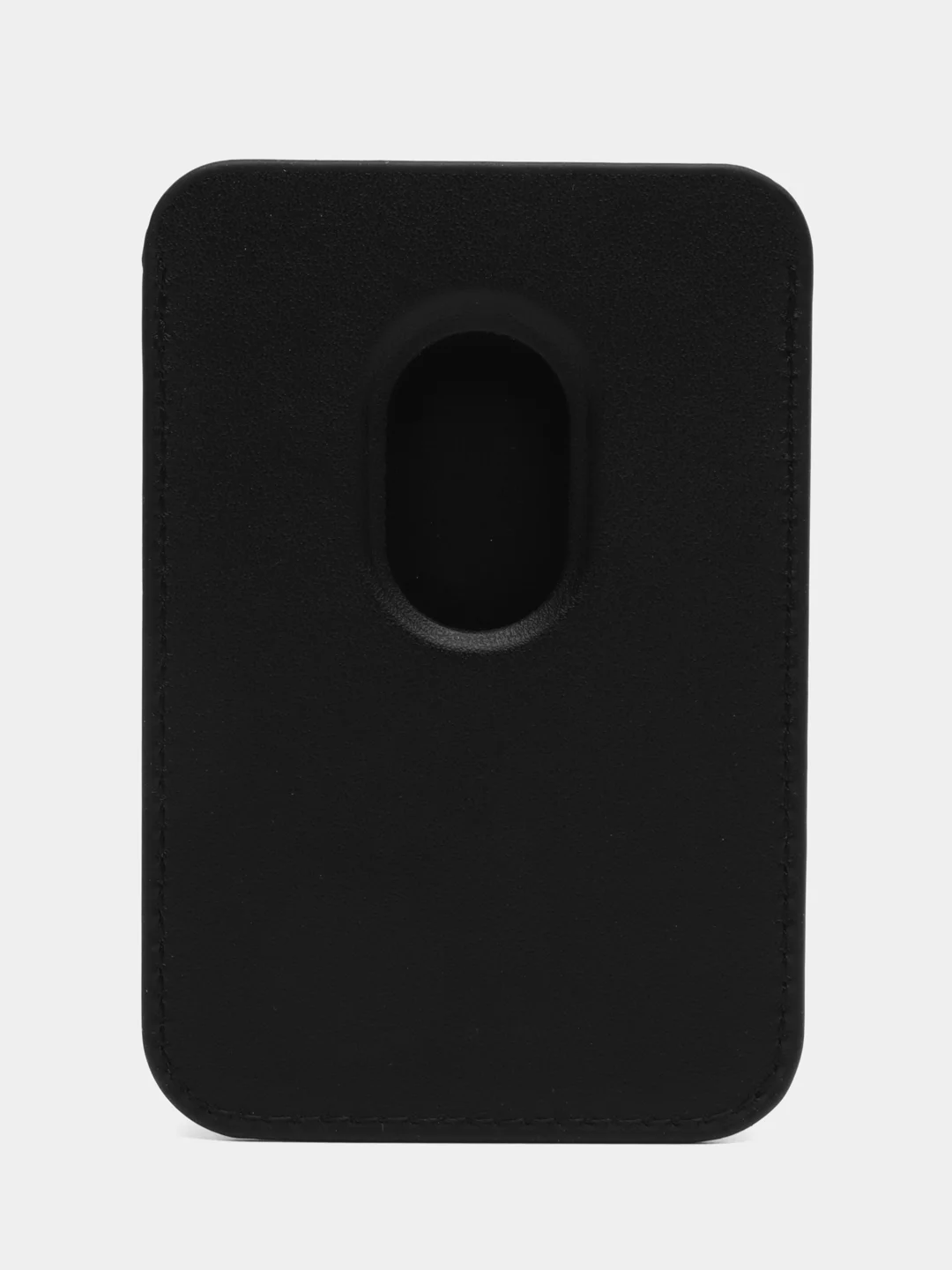 Черный картхолдер MagSafe Leather Wallet для iPhone