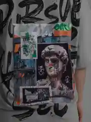Серебряный футболка оверсайз мужская, женская, с принтом и нашивкой, хлопок, унисекс