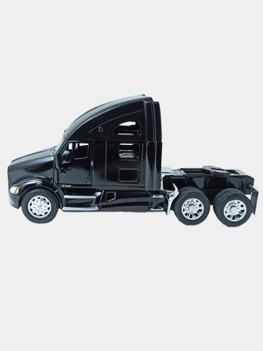 Черный машинка металлическая инерционная Грузовик Kenwort T700 KT5357D 1:64 KINSMART