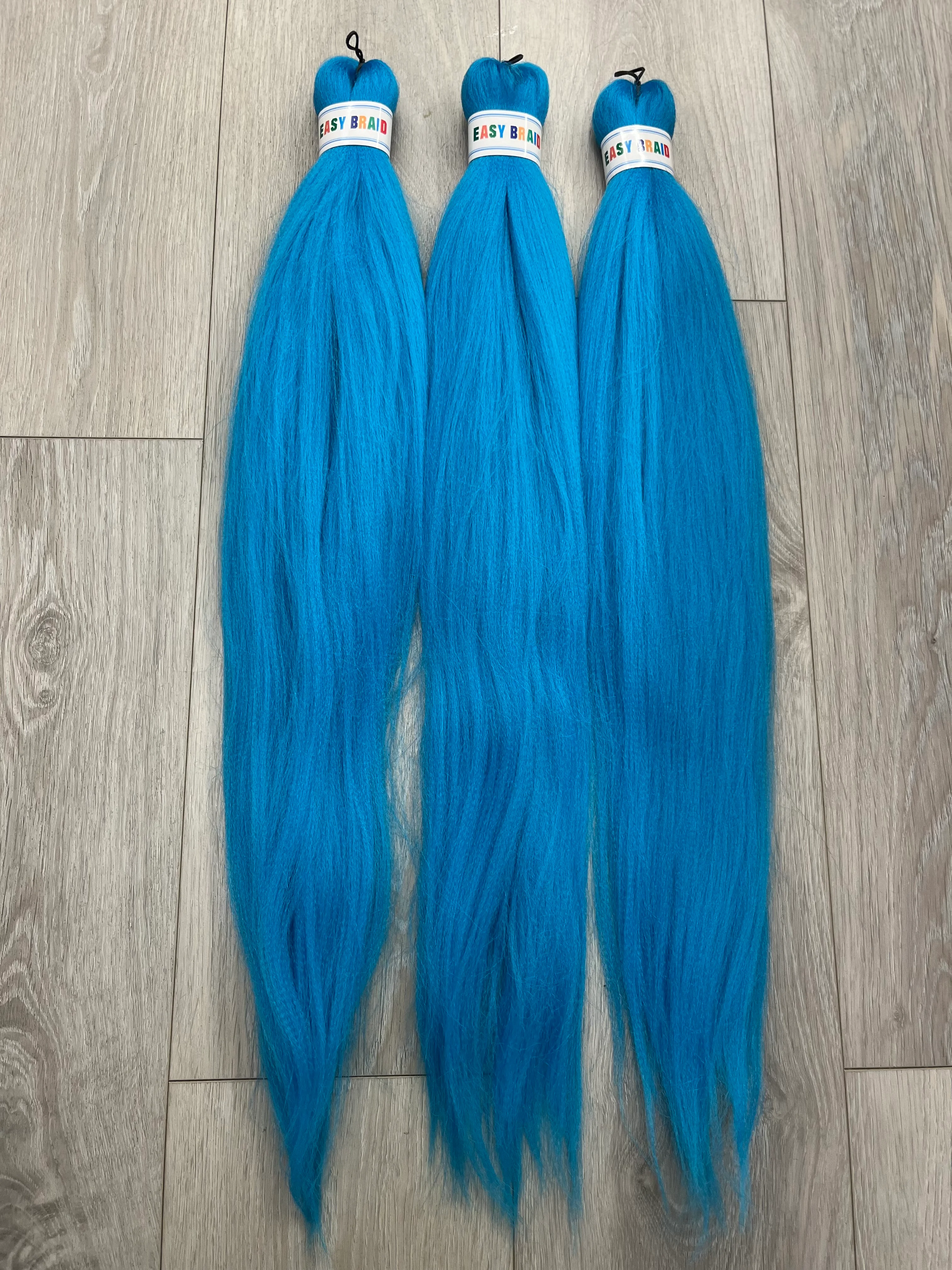 Лазурный канекалон Easy Braids, для афрокосичек и дредов