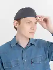 Белый кепка без козырька, докер, бейсболка