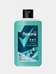 Гель для душа и шампунь REXONA MEN 2в1 "Глубина океана", 490 мл
