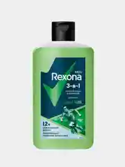 Гель для душа и умывания, шампунь 3в1 REXONA MEN "Дикий лайм", 490мл