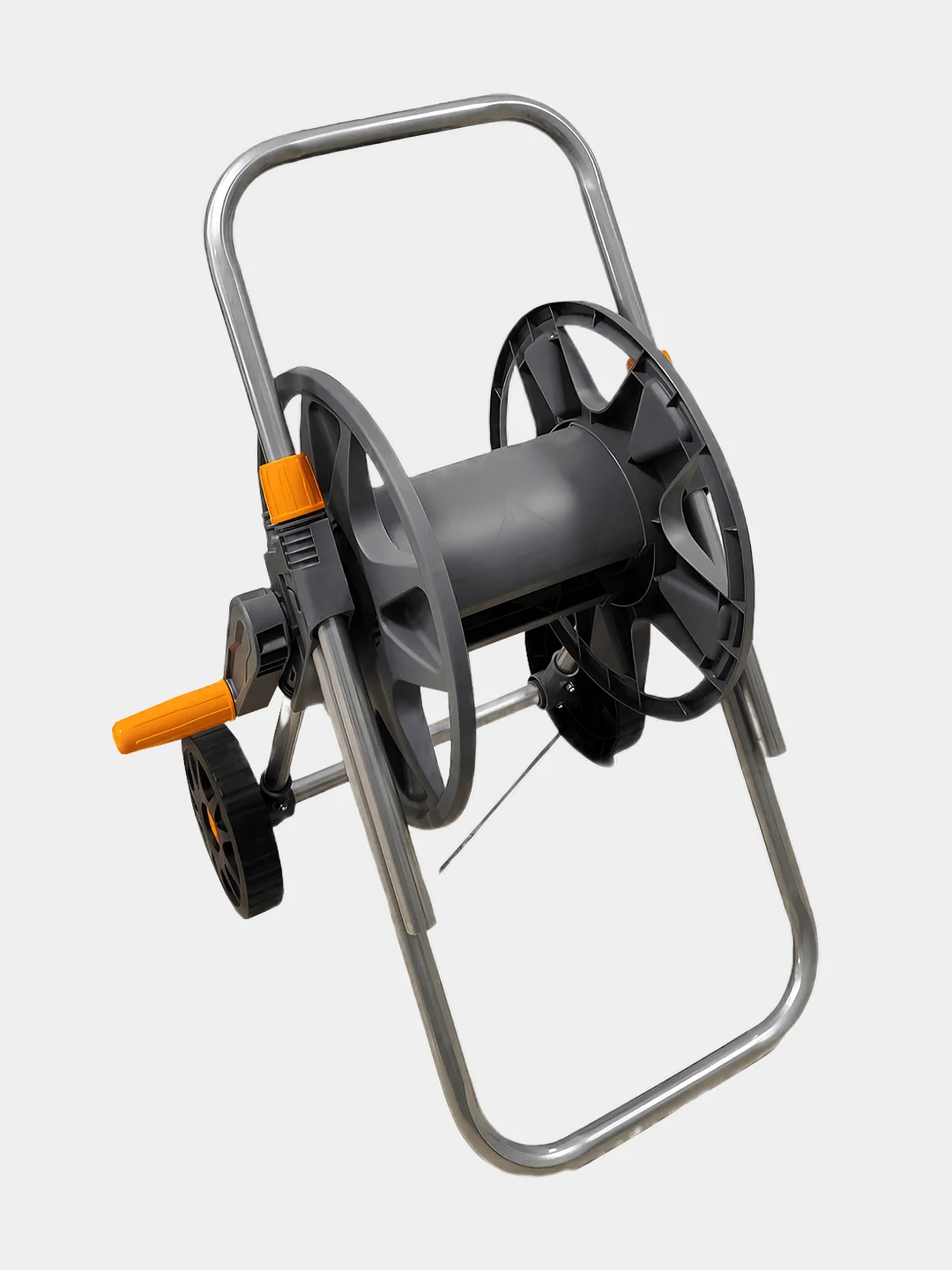 Тележка для шланга GLQ с металлической ручкой, на шланг 1/2" - 50м, 5/8" - 30м, 3/4" - 25м