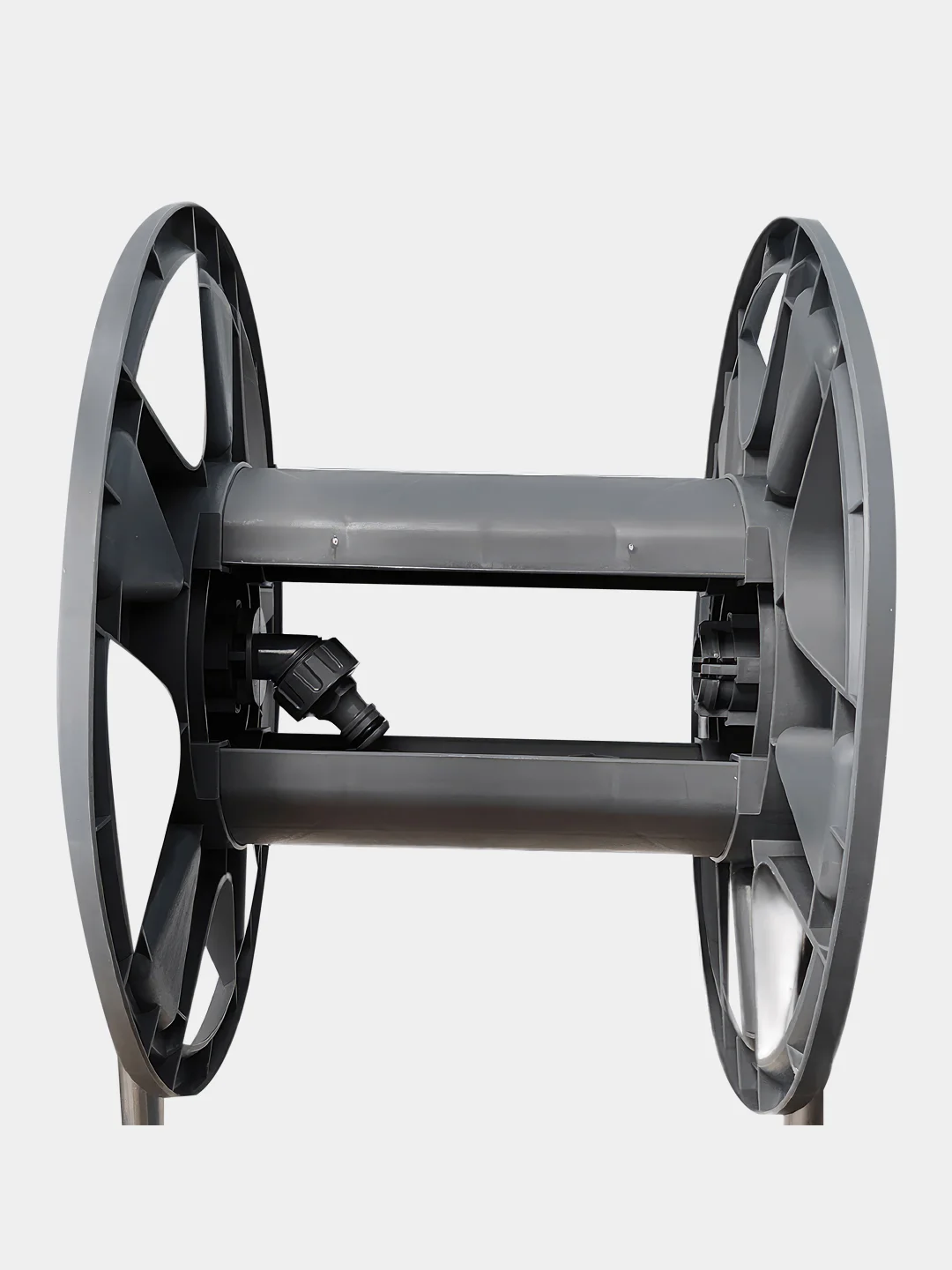 Тележка для шланга GLQ с металлической ручкой, на шланг 1/2" - 50м, 5/8" - 30м, 3/4" - 25м