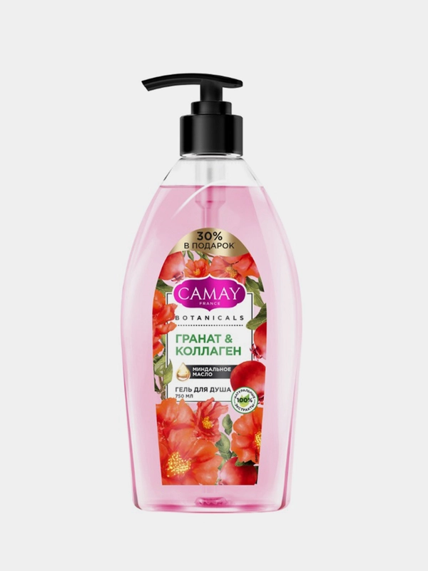 Гель для душа CAMAY Botanicals Цветы Граната, 750 мл