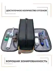 Серый мужская сумка, мужская косметичка, несессер, органайзер для путешествий, в подарок мужчине