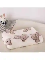 Плед 150x200 см на кровать плюшевый Велсофт