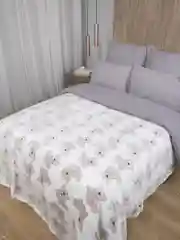 Плед 150x200 см на кровать плюшевый Велсофт