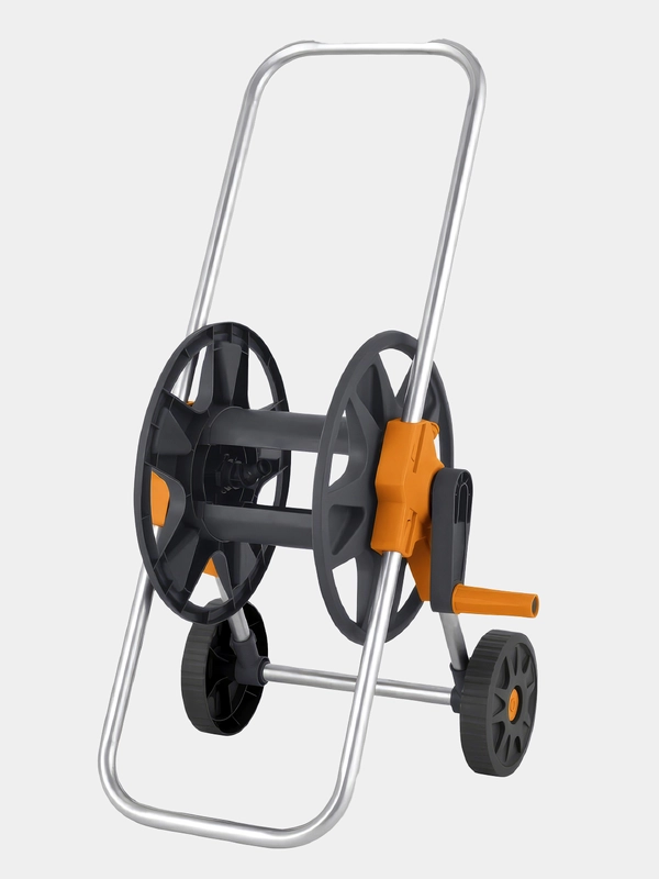 Тележка для шланга GLQ с металлической ручкой, на шланг 1/2" - 45м, 5/8" - 35м, 3/4" - 25м