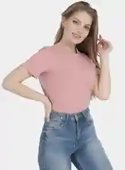 Розовый футболка женская, базовая, хлопок