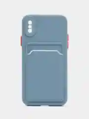 Чехол для iPhone X, XS (Айфон Х, ХС), силиконовый, с защитой камеры
