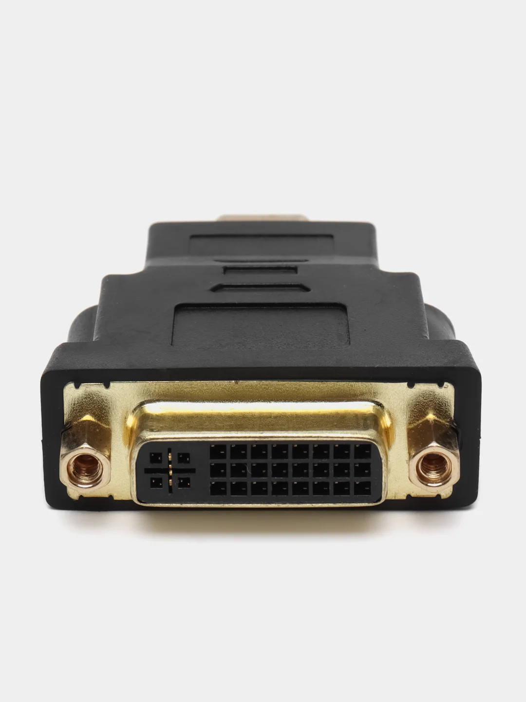 Черный переходник адаптер dvi 24+5 мама на hdmi папа