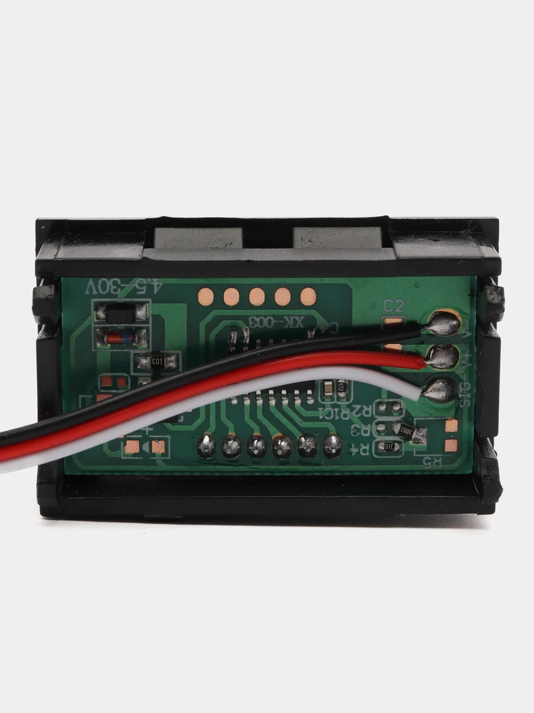 Красный вольтметр цифровой DC 5.00 - 30.0 V