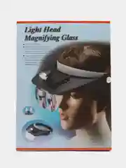 Лупа налобная 1.2/1.8/2.5/3.5x с подсветкой (2 LED)